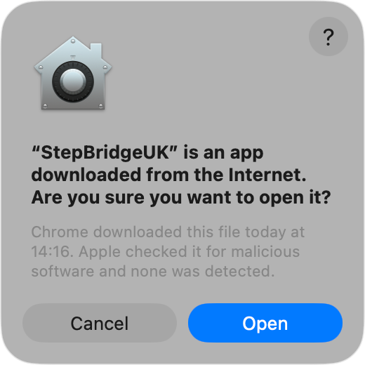 macOS security warning